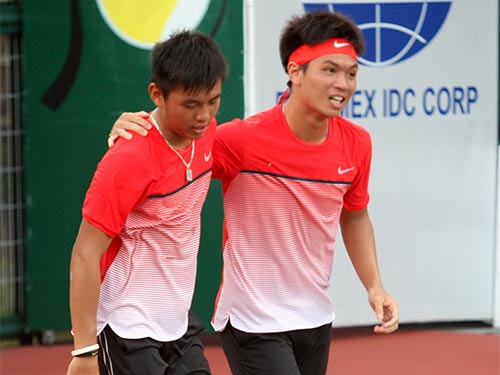 Hoàng Nam - Hoàng Thiên lần đầu vô địch đôi ITF