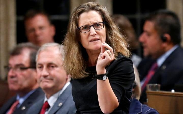 Bộ trưởng Ngoại giao Canada Chrystia Freeland đã nỗ lực thuyết phục chính quyền vùng Wallonia nhưng đạt được kết quả. Ảnh: Reuters