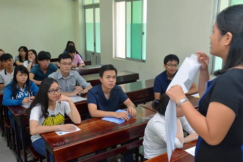Các trường ĐH chứng tỏ chất lượng, uy tín của mình qua việc tự xác định điểm sànẢnh: Tấn Thạnh