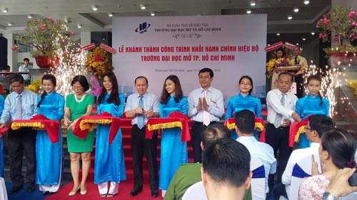 Trường ĐH Mở TP HCM khánh thành khối hành chính hiệu bộ
