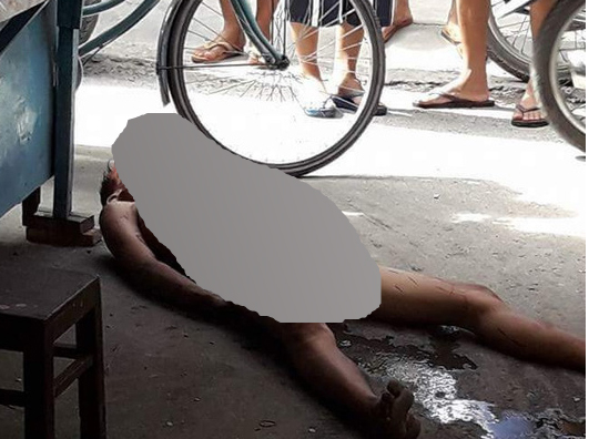 Hãi hùng thanh niên nghi ngáo đá tự đâm vào bụng chết giữa chợ