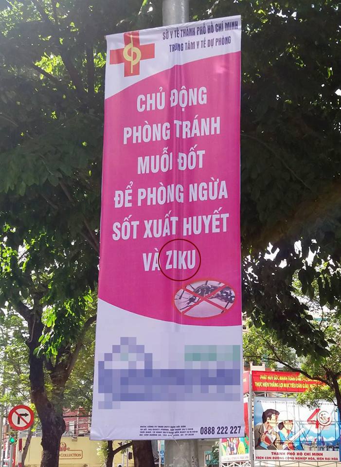 Băng rôn ở TP HCM nhầm lẫn tai hại