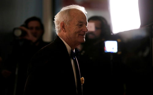 Bill Murray hạnh ph&uacute;c đến nhận giải Ảnh: REUTERS