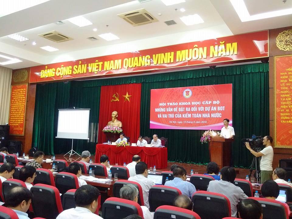 Tại hội thảo khoa học cấp Bộ “Những vấn đề đặt ra đối với dự án BOT và vai trò của Kiểm toán nhà nước”