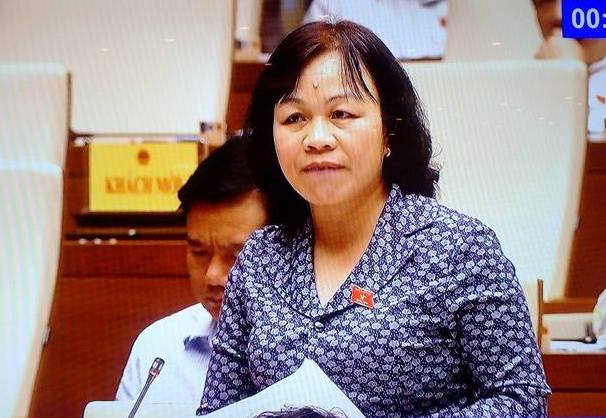 Đại biểu QH Nguyễn Thị Mai Hoa: 45% trường hợp trẻ phạm tội có hoàn cảnh bố mẹ chỉ lo kiếm tiền - Ảnh chụp qua màn hình
