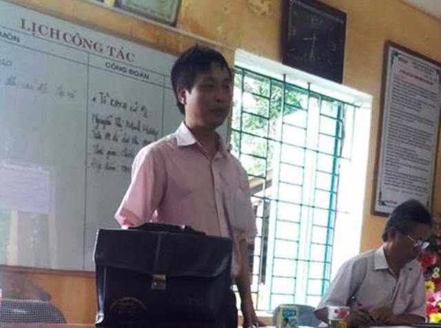 Thầy Nguyễn Quý Cầu thừa nhận có tát, đá học sinh do quá nóng giận.