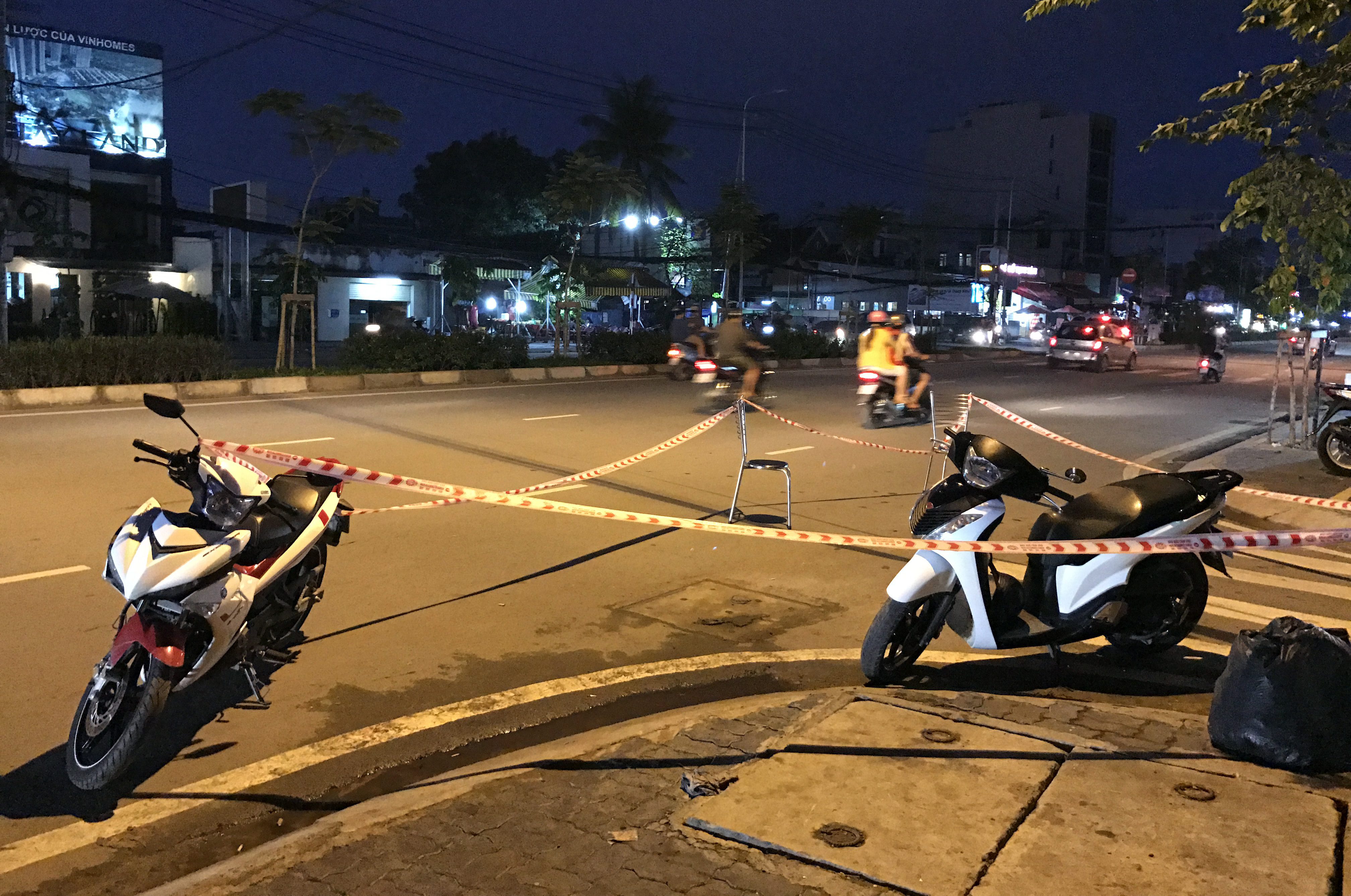 Hiện trường xảy ra vụ &aacute;n mạng.