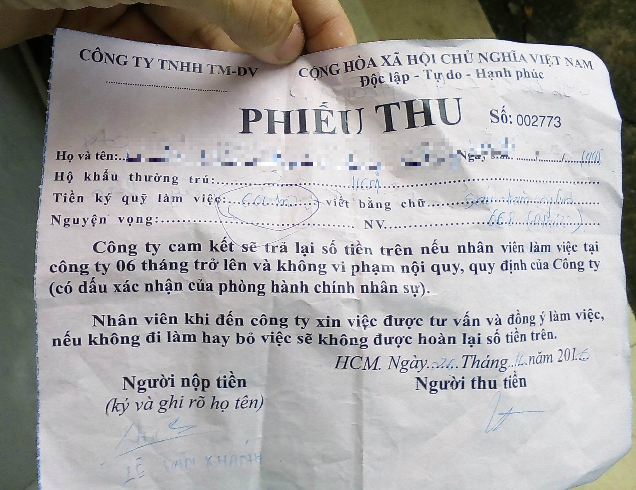 Sinh viên tố công ty môi giới việc làm lừa đảo