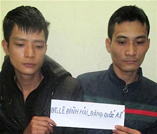 Bắt 2 tên gây hàng loạt vụ cướp ở Hà Nội