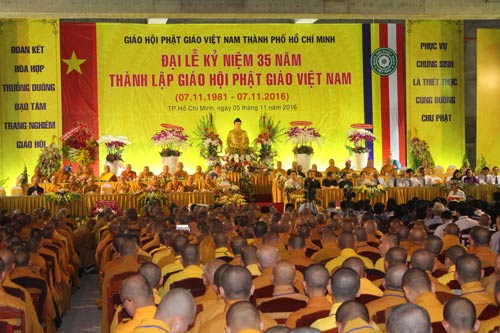 Đại lễ kỷ niệm 35 năm thành lập Giáo hội Phật giáo Việt Nam
