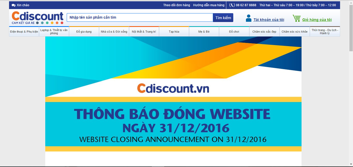 BigC đóng của trang thương mại điện tử Cdiscount