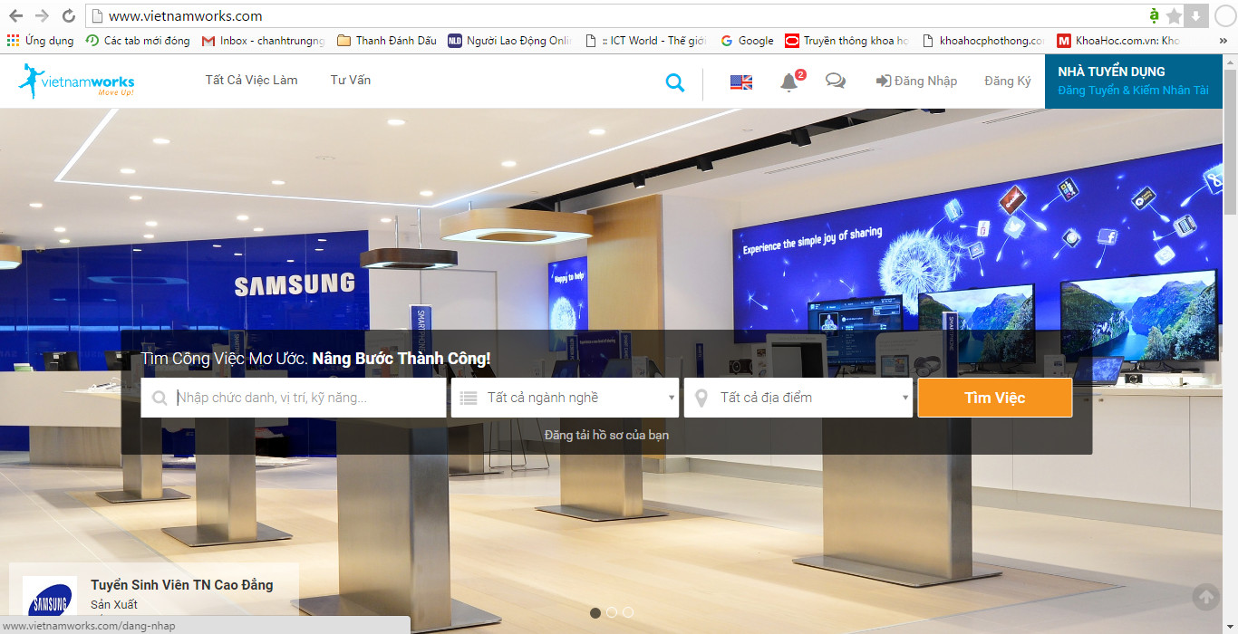 Dữ liệu người dùng VietnamWorks an toàn