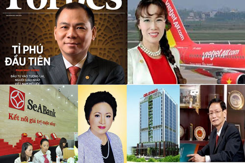 Những doanh nh&acirc;n gi&agrave;u c&oacute; tại Việt Nam.
