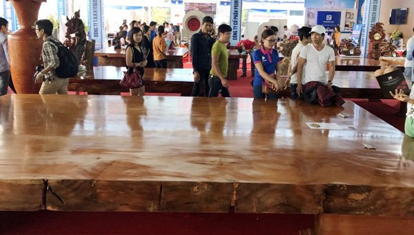 Phản gỗ 'hoàng gia' lớn nhất Việt Nam giá 3,5 tỉ