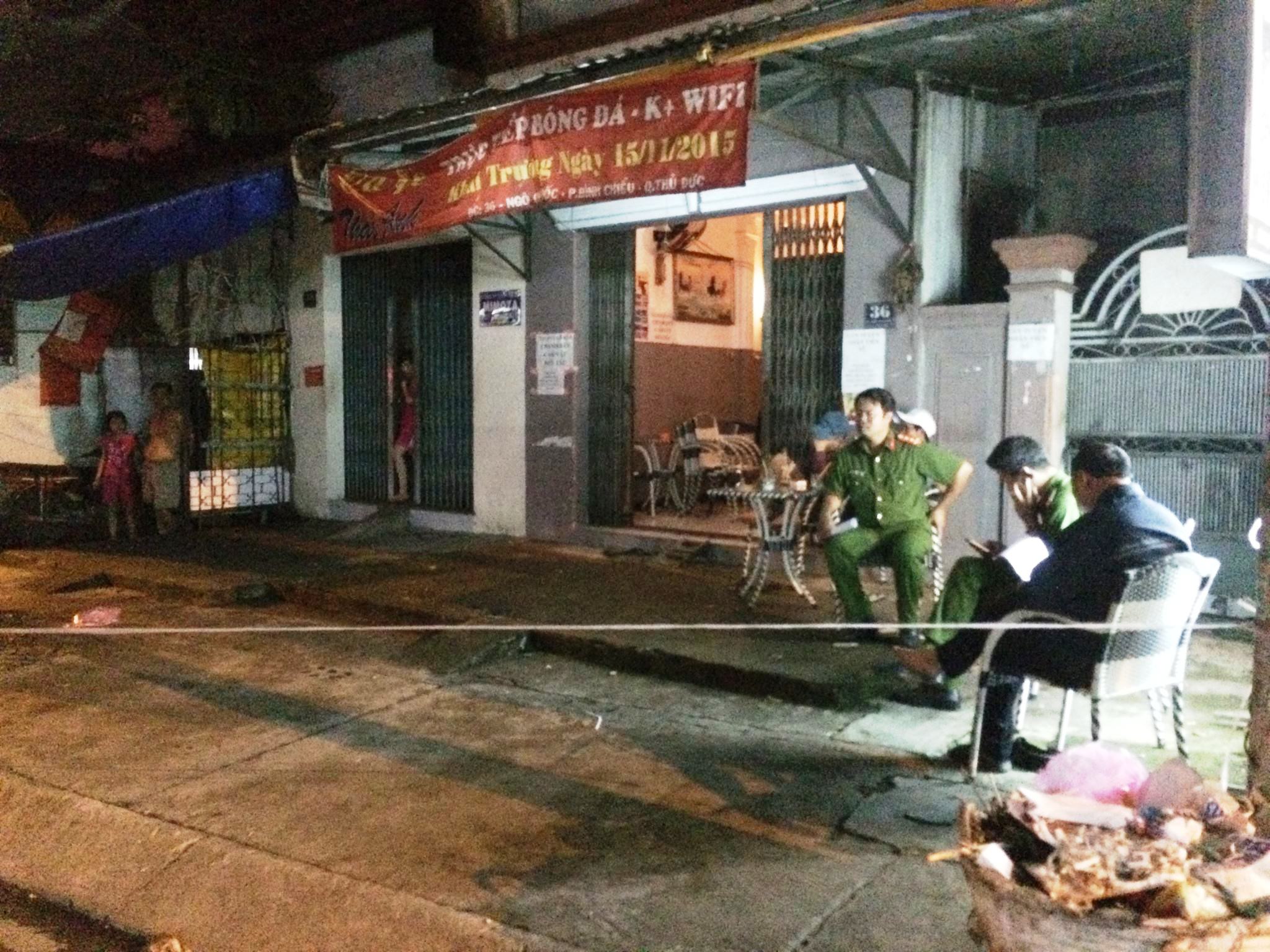 
Hiện trường vụ &aacute;n mạng
