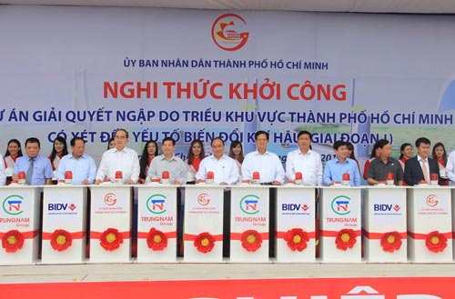 TP HCM: Khởi công dự án chống ngập 10.000 tỉ đồng
