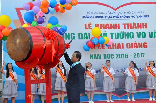 Hai ngôi trường mang tên cố Thủ tướng Võ Văn Kiệt khai giảng sớm