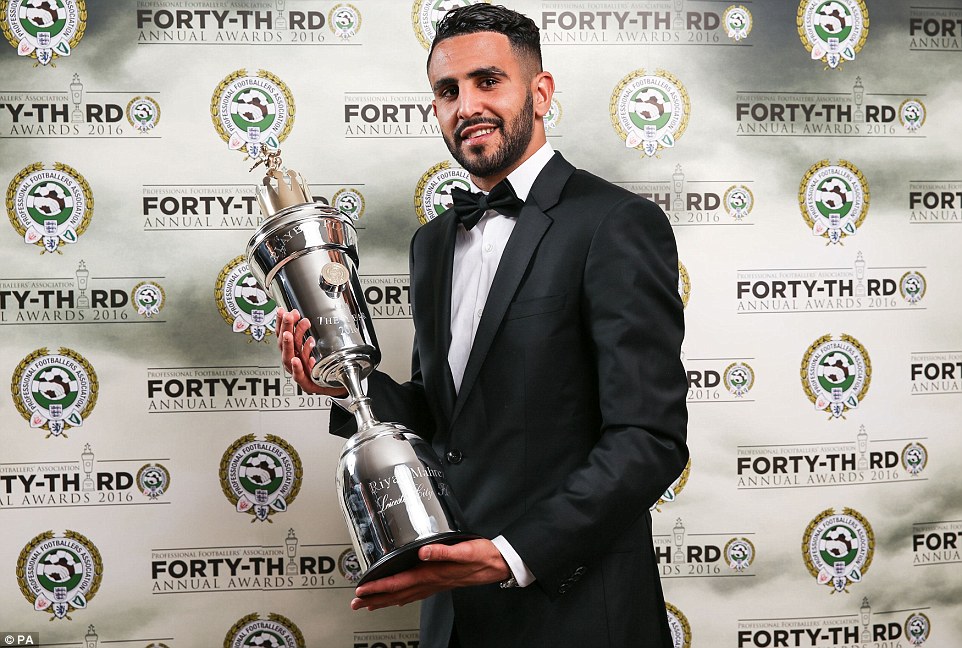 Mahrez đoạt danh hiệu Cầu thủ xuất sắc nhất năm