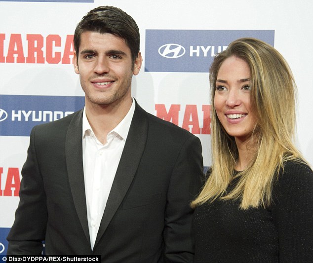 Morata và bạn gái
