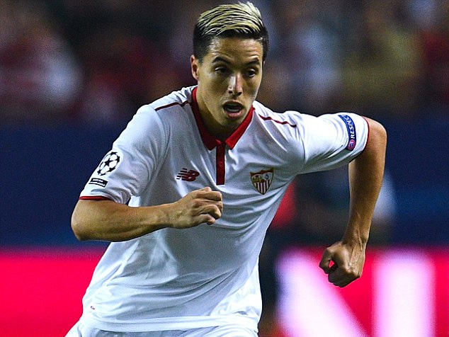 Nasri trong màu áo Sevilla