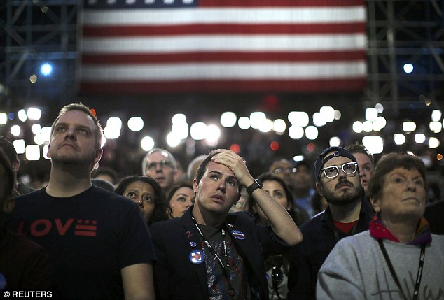 
hay sự thẫn thờ l&agrave; cảm x&uacute;c chung l&uacute;c n&agrave;y của những ai y&ecirc;u mến b&agrave; Clinton. Ảnh: Reuters
