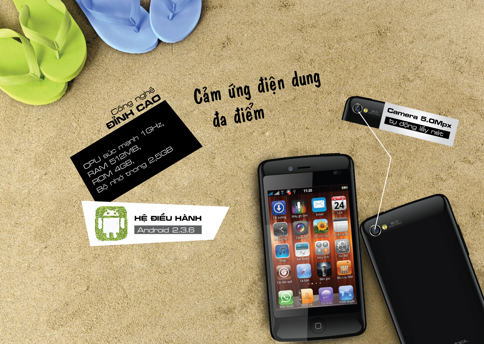 Smartphone Viettel giá chỉ từ 650.000 đồng