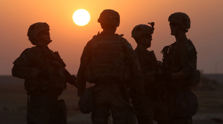 Lực lượng đặc nhiệm Mỹ được nh&igrave;n thấy ở r&igrave;a TP Mosul. Ảnh: Reuters