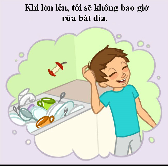 Sự khác nhau giữa lúc còn nhỏ và khi trưởng thành