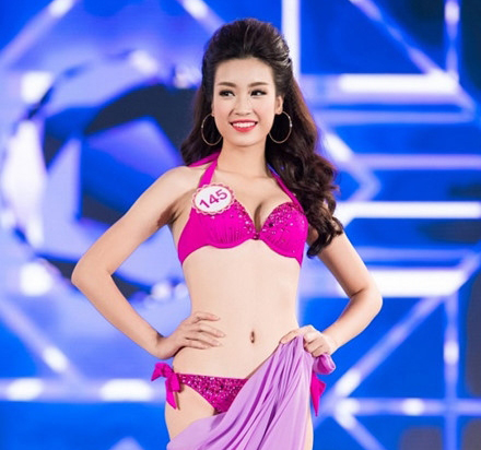 Hình ảnh đẹp của Hoa hậu Đỗ Mỹ Linh trong đêm chung kết