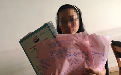 Một trong những nạn nhân của phòng khám có bác sĩ Trung Quốc Ảnh: LÊ PHONG