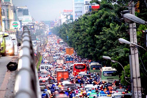Cuối năm, tắc đường dữ dội