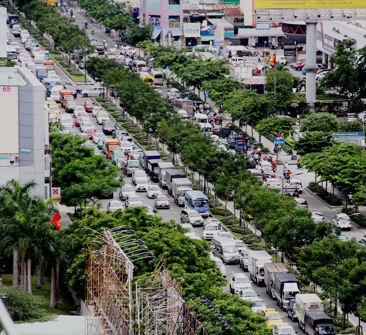 Chịu thua kẹt xe!