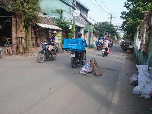 Khắc phục nắp cống bể
