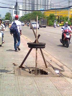 Hố ga nguy hiểm