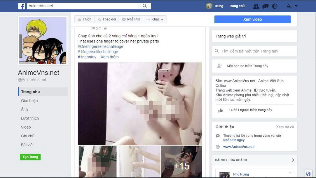Selfie khỏa thân, coi chừng lãnh đủ