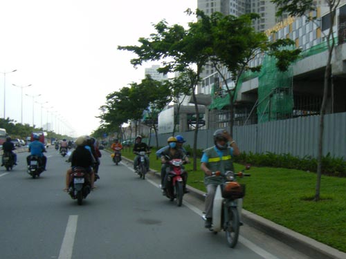 Vô tư đi ngược chiều đường