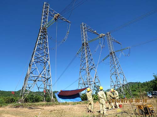 Nâng độ võng đường dây 500 KV