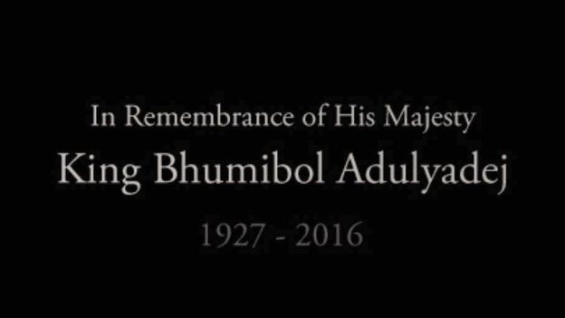 Tưởng nhớ Quốc vương Bhumibol Adulyadej 1927-2016. Ảnh: Facebook