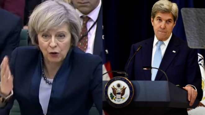Anh chỉ trích phát biểu của ông Kerry về Israel