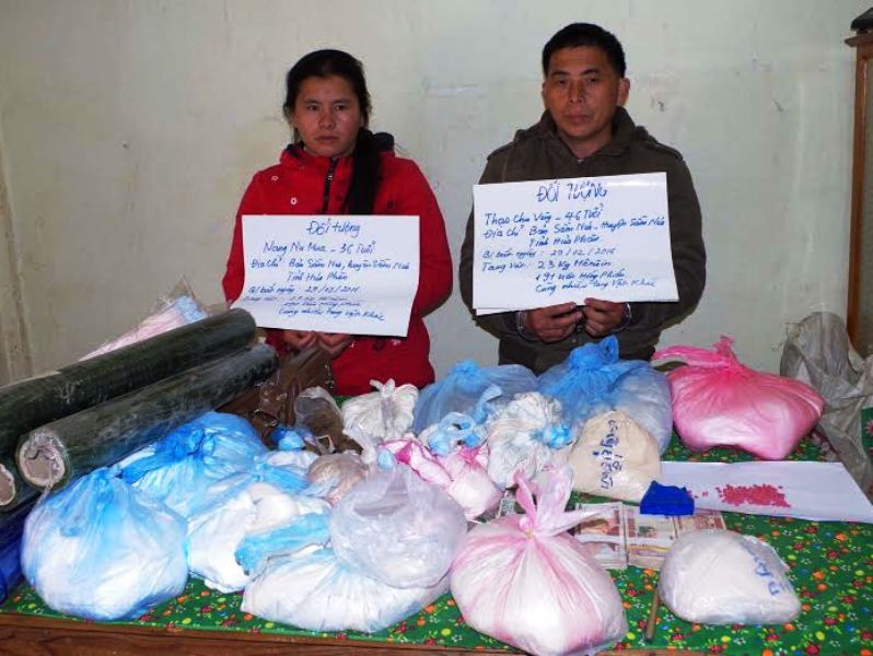 Bắt cặp vợ chồng" cái chết trắng", thu 78 bánh heroin