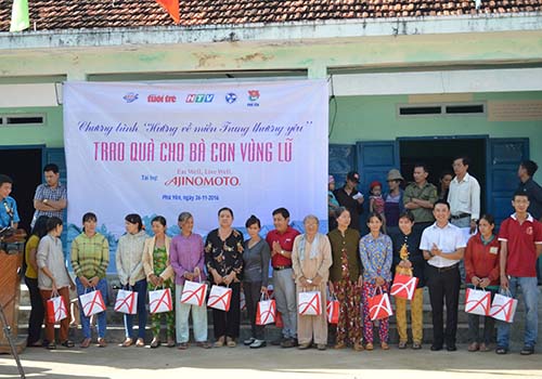 Ajinomoto Việt Nam san sẻ khó khăn với đồng bào miền Trung