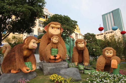 Đường hoa Tết Bính Thân 2016 đã sẵn sàng