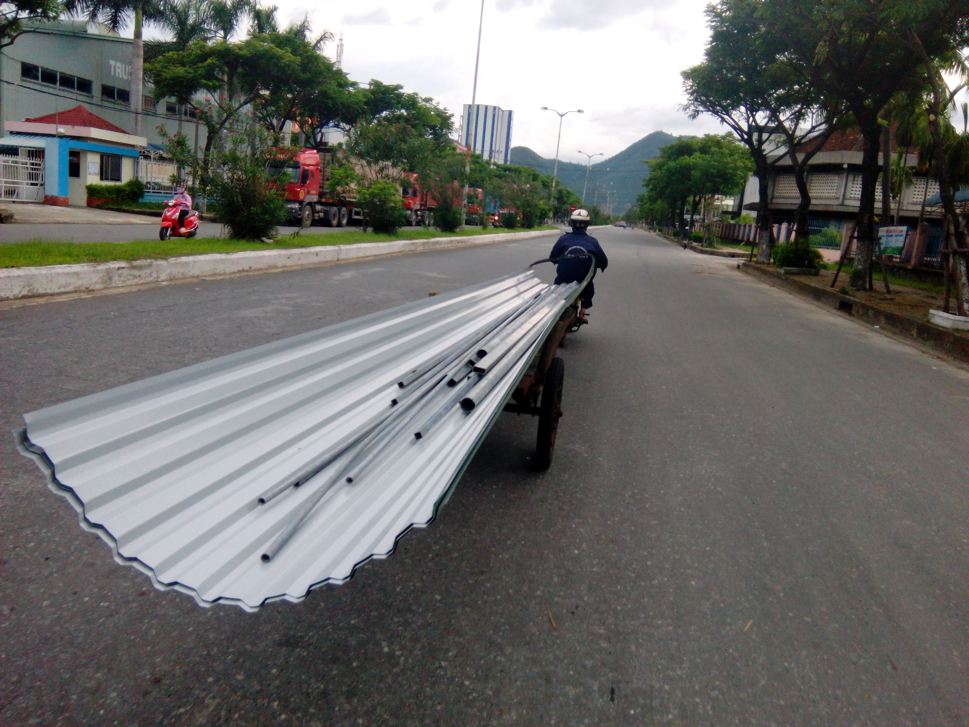 Khiếp sợ với xe chở kềnh càng trên đường phố