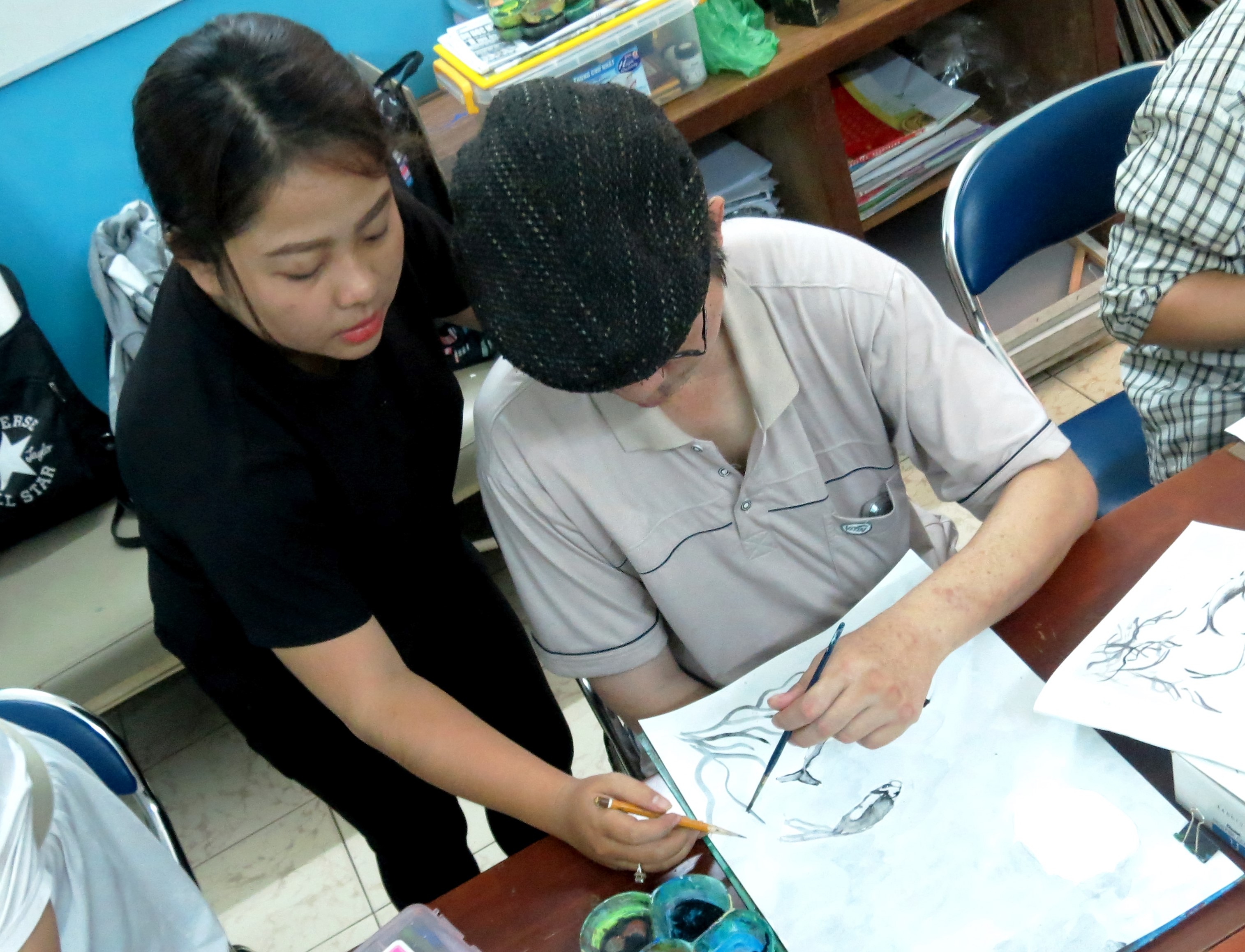 Chữa rối loạn giao tiếp bằng hội họa
