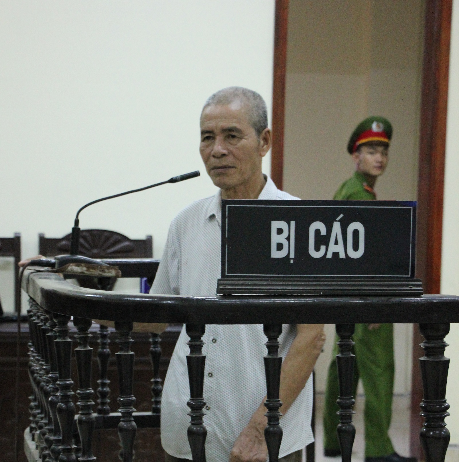 Bị cáo Uông Nhật Được tại phiên tòa.