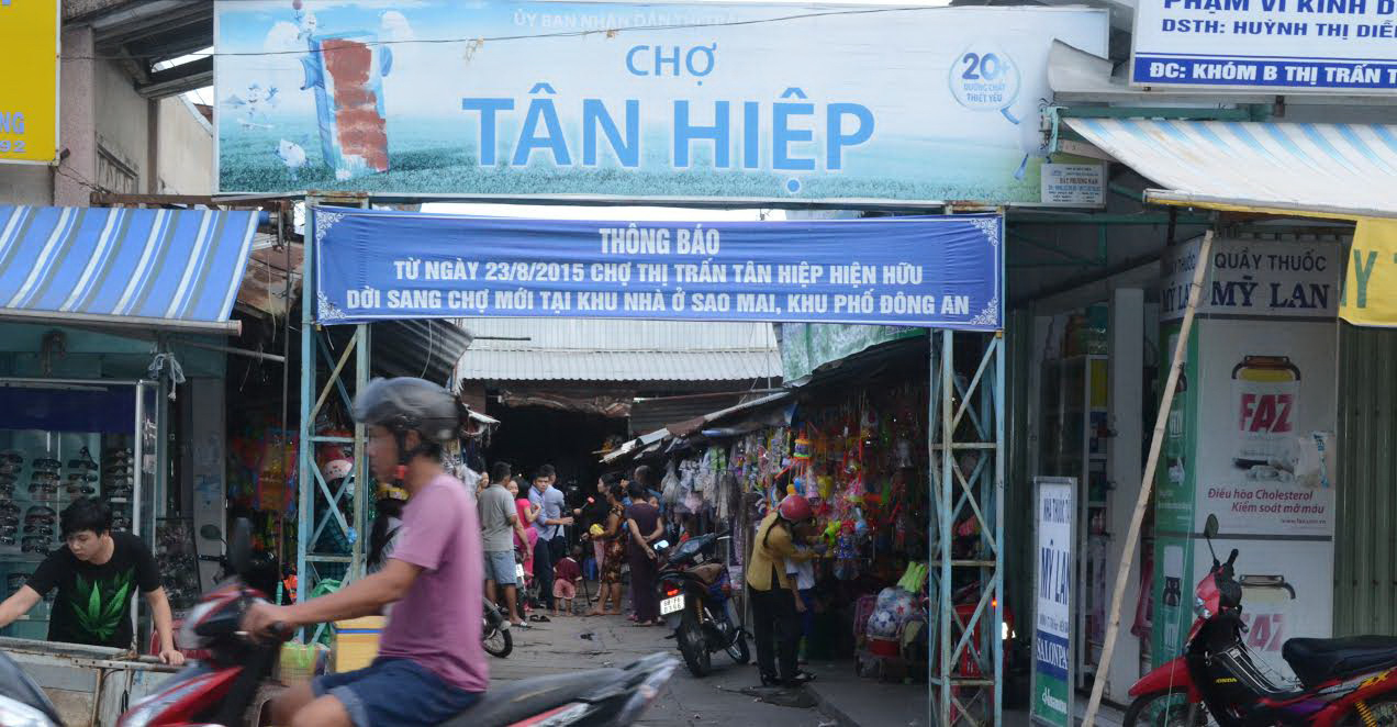 Chợ T&acirc;n Hiệp hiện hữu