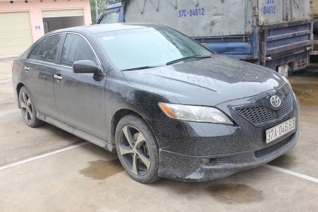 Dùng xế hộp Camry chở hàng chục tê tê, rùa, ba ba