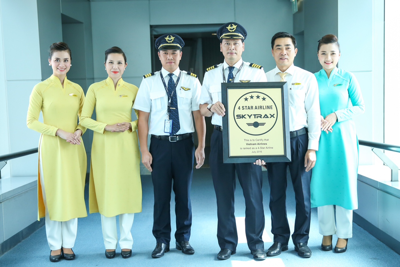 Vietnam Airlines đón chuyến bay mang chứng chỉ 4 sao của Skytrax