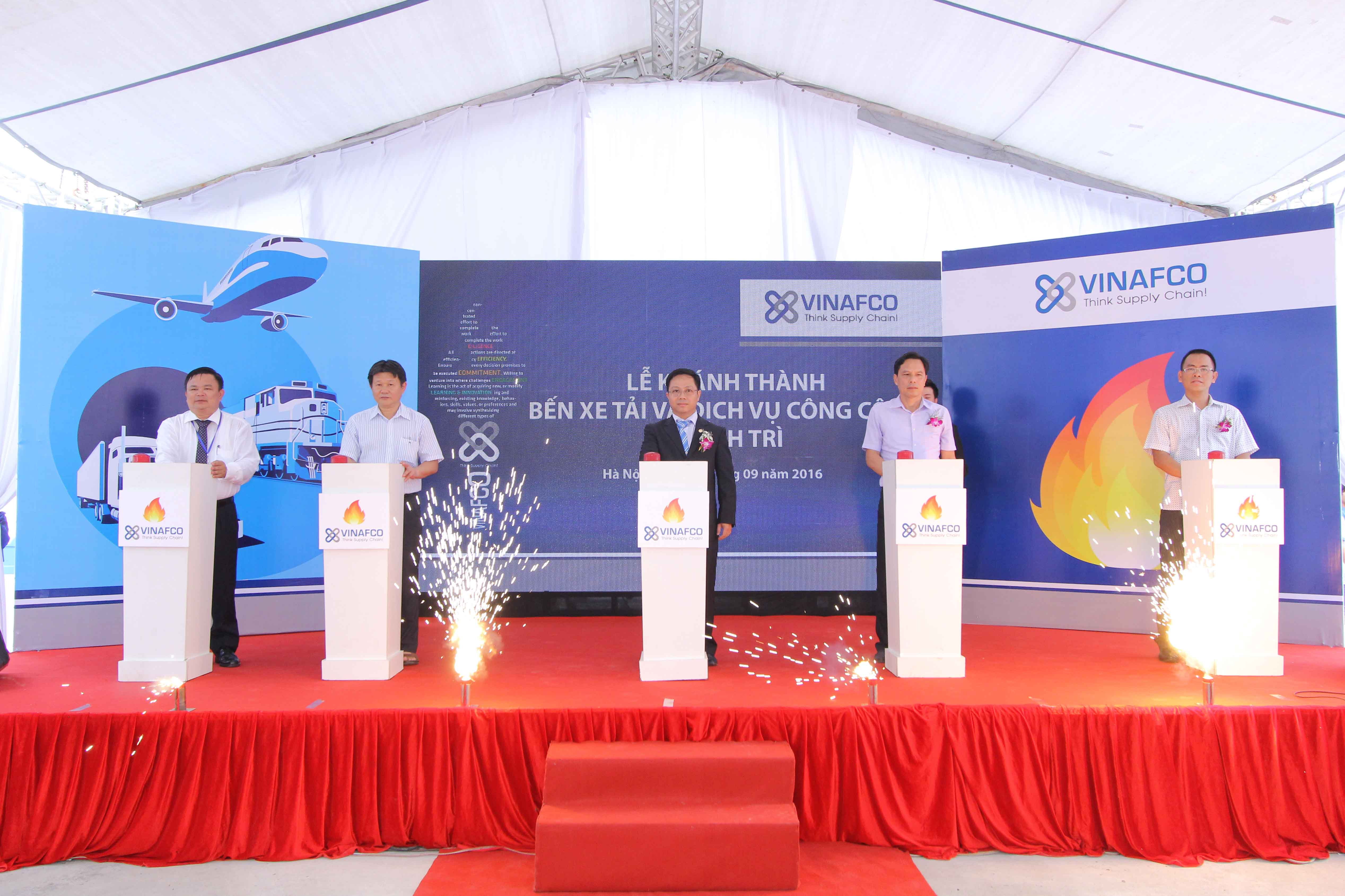 VINAFCO khánh thành bến xe tải và dịch vụ công cộng Thanh Trì