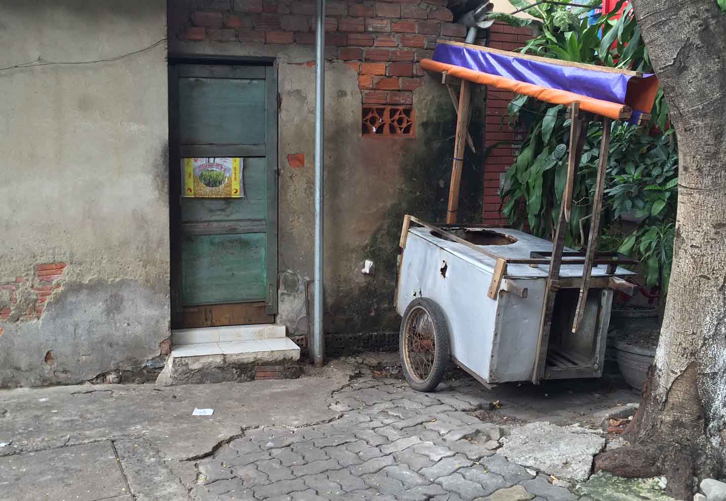 Nhà trọ nơi vợ chồng ông Luận thuê để bán hủ tiếu